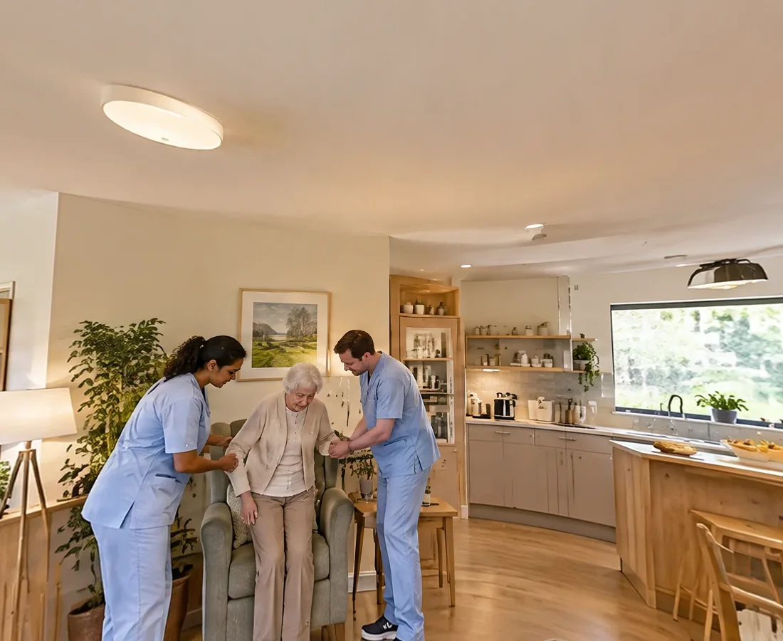 Care home, a room all around