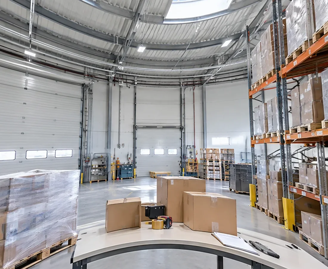 Warehouse, a room all around